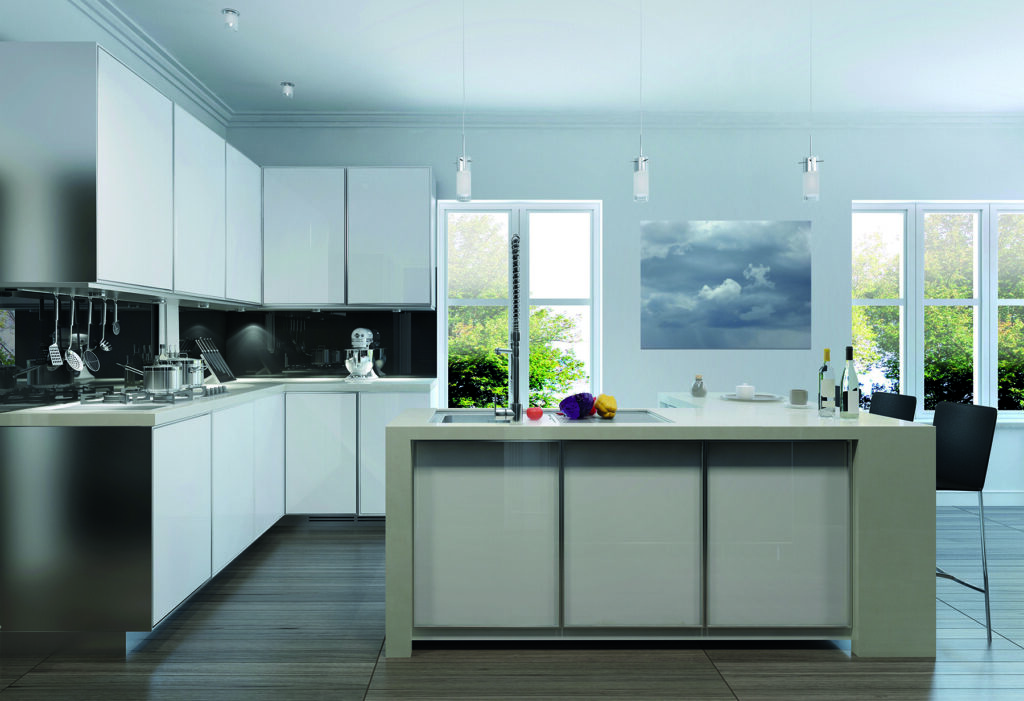 “Running” in a modern kitchen