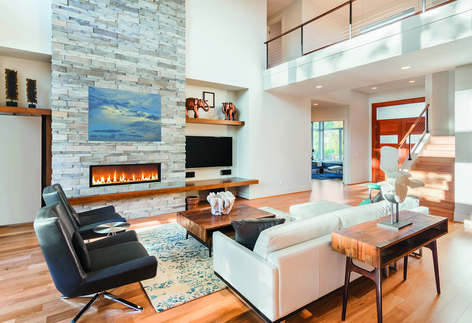 “Before the Storm (1)” in a contemporary living room