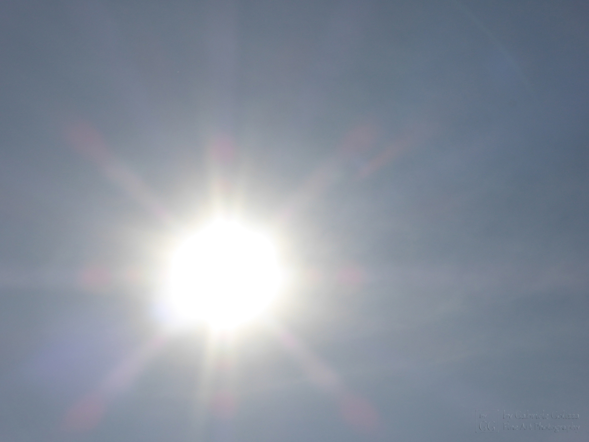 The Sun brings a lustre into the sky.
