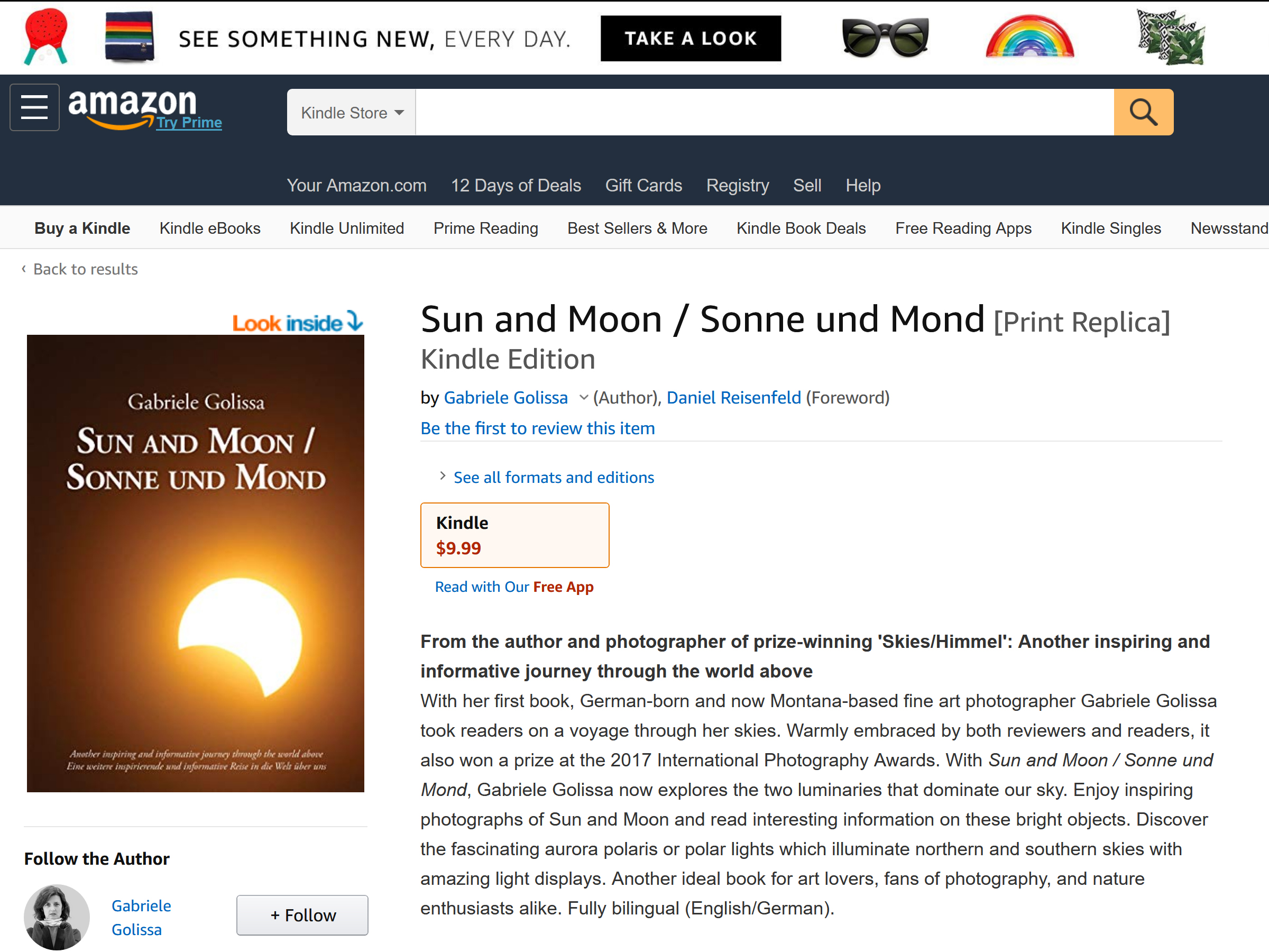'Sun and Moon', the e-book, available on amazon.com